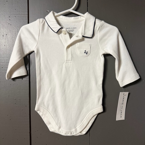 Janie and Jack Other - Janie and Jack White Long Sleeve One Piece! Brand new!
